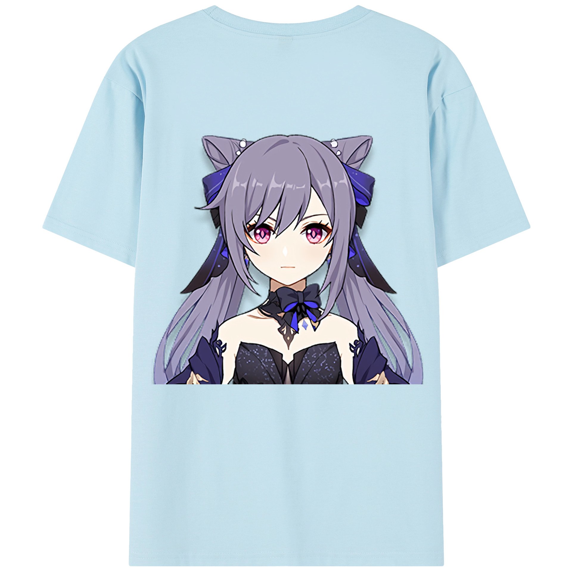 げんし神 刻晴 こくせい genshin Kokusei 綿100％半袖Tシャツ（背面プリント）